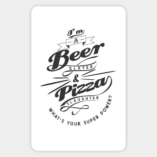 beer & pizza lover t-shirt Sticker